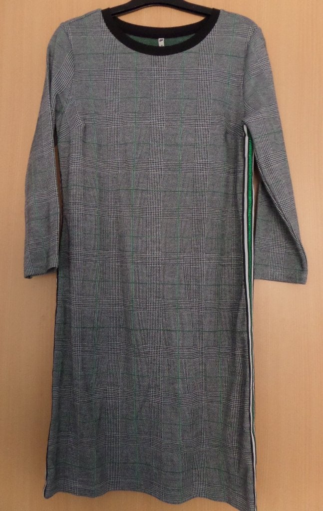 NIEUW: Geruite Hema jurk met sportieve strepen maat S, Meerkleurig, Nieuw, Ophalen of Verzenden, Maat 36 (S)