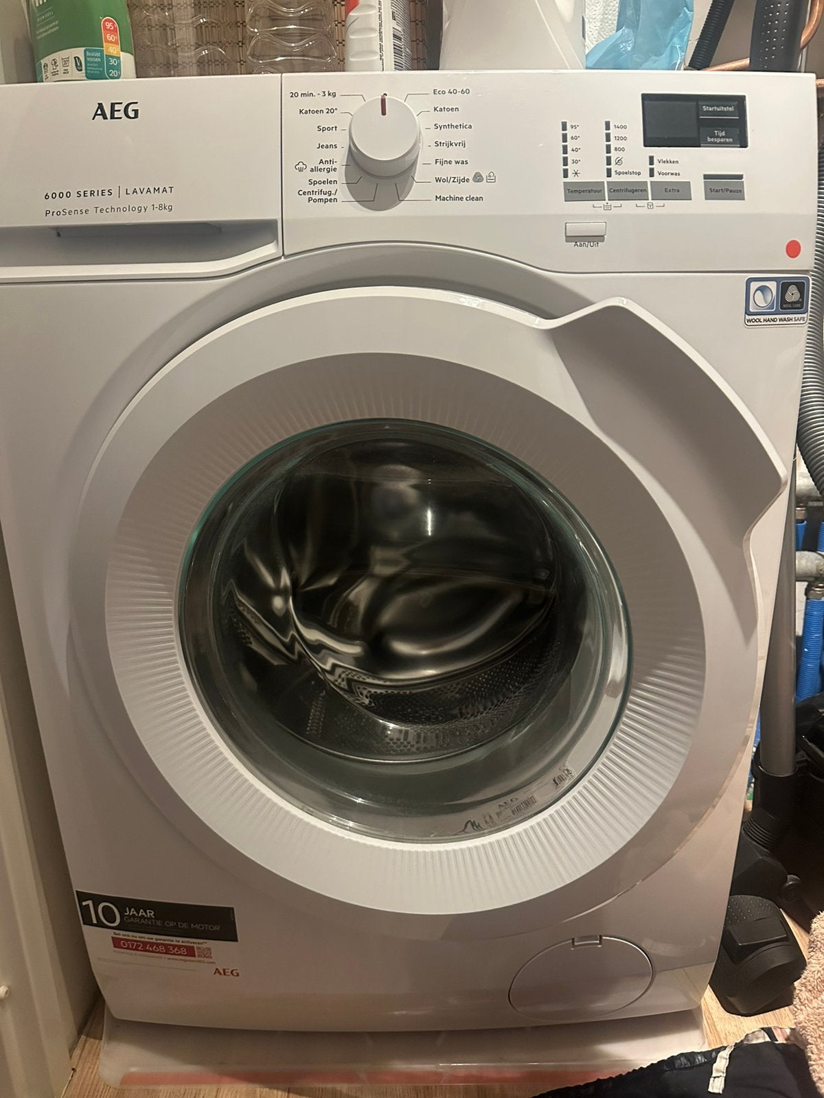 Z.G.A.N. wasmachine met garantie en aankoopbon, Ophalen, Zo goed als nieuw, 1200 tot 1600 toeren