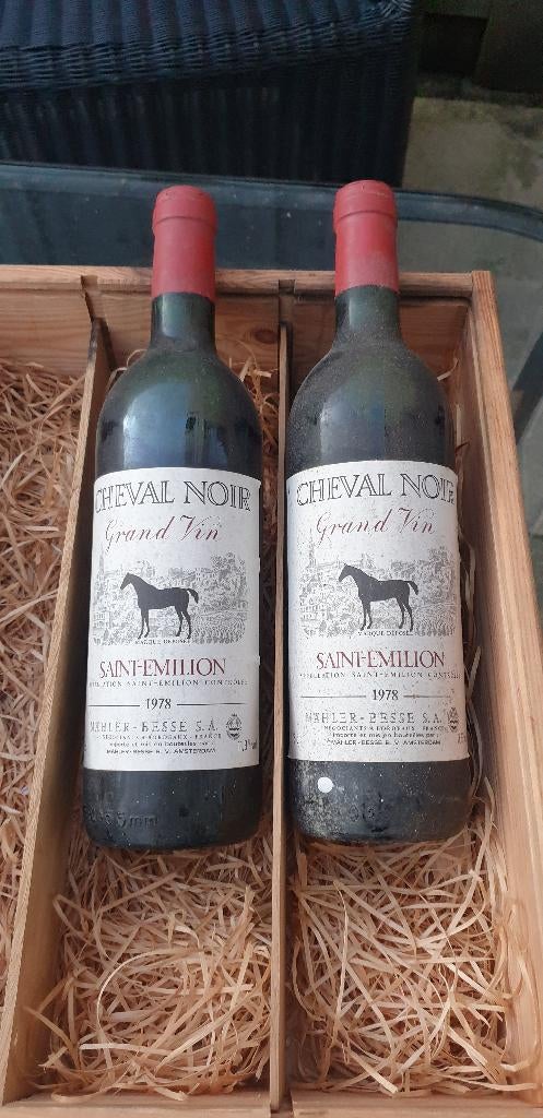 Cheval Noir Grand Vin Saint Emilion 1978, Frankrijk, Nieuw, Ophalen of Verzenden, Rode wijn