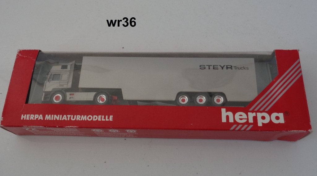 herpa steyr trekker oplegger, Ophalen of Verzenden, Zo goed als nieuw, Bus of Vrachtwagen, Herpa