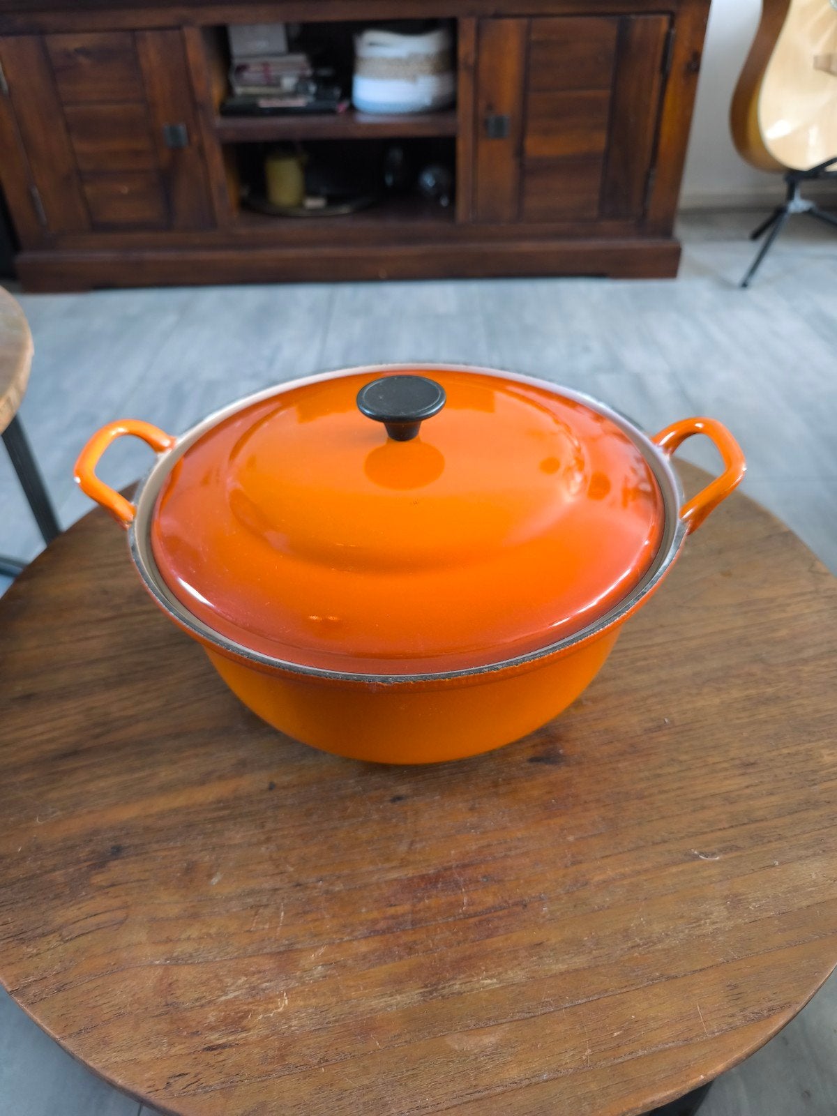 Cousances Geëmailleerde Braadpan - 28 cm, Ophalen of Verzenden, Gebruikt, Gietijzer, Koekenpan of Braadpan