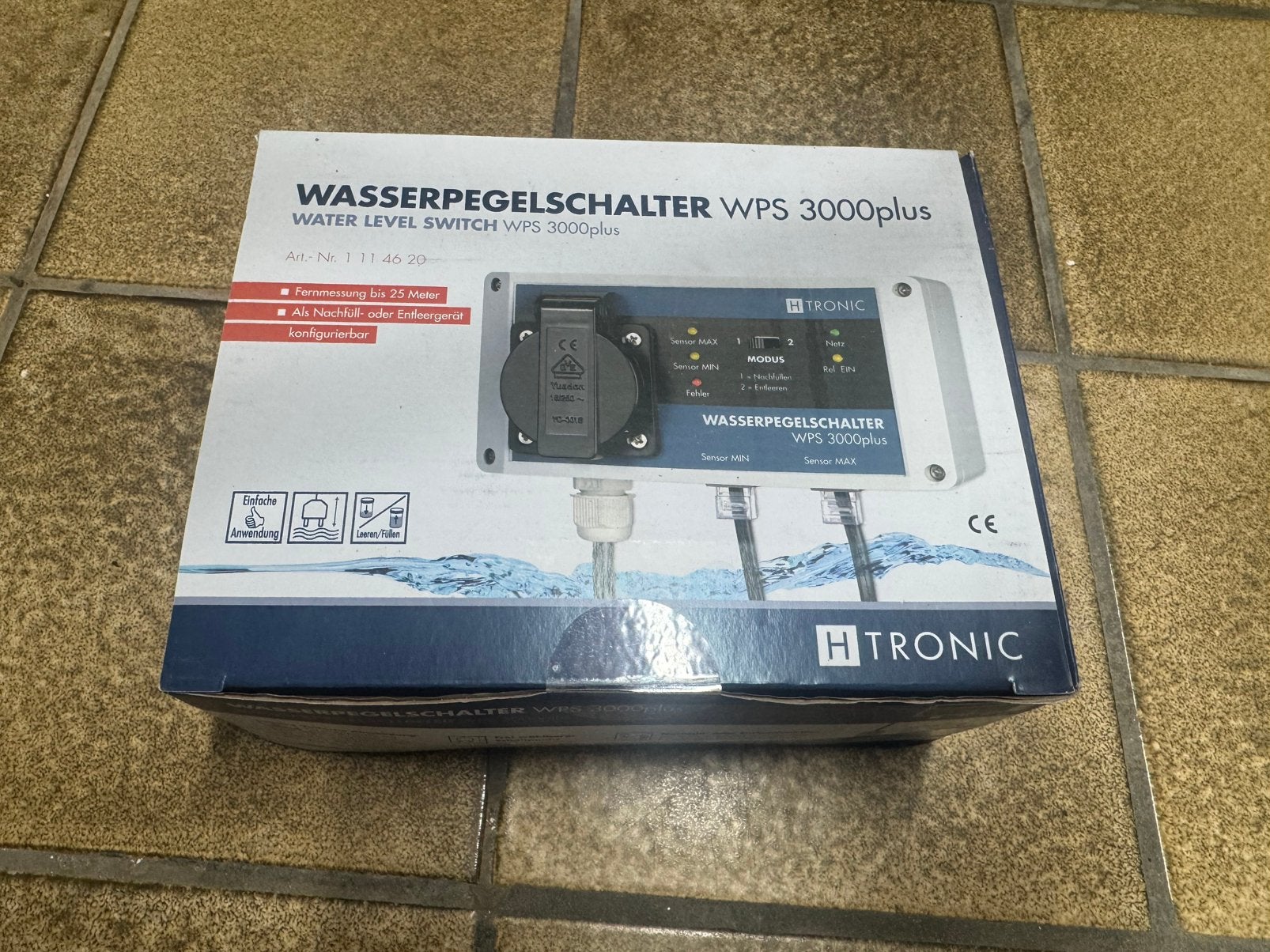 H-Tronic WPS 3000plus waterniveauschakelaar, Dieren en Toebehoren, Vissen | Aquaria en Toebehoren, Ophalen of Verzenden, Nieuw
