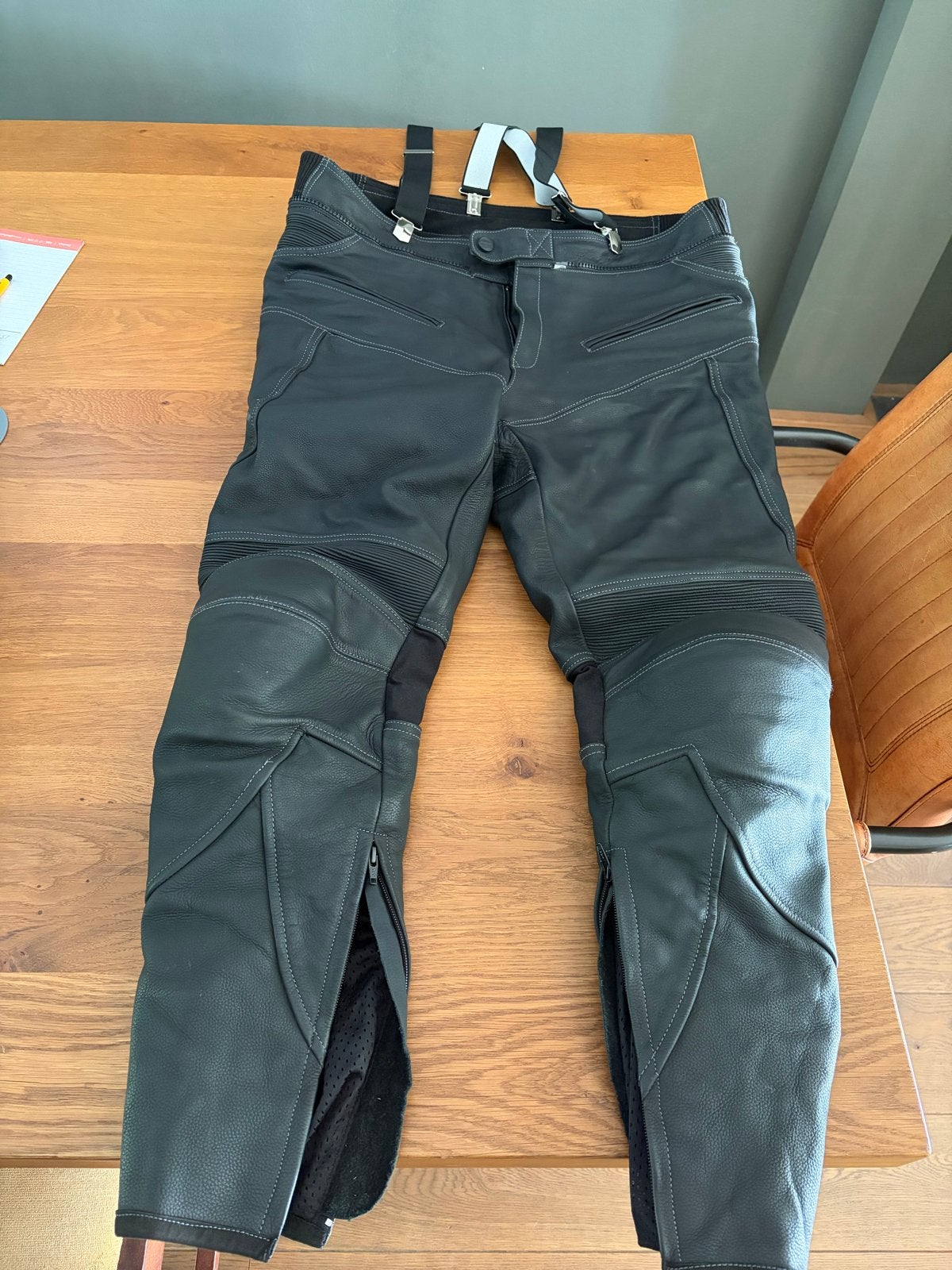 Lookwell leren motorbroek, maat XXXL, Motoren, Ophalen of Verzenden, Tweedehands, Heren, Broek | leer