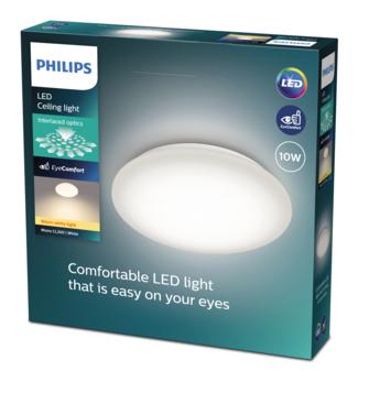 Philips 10W led lamp plafond (nieuw in doos, wel getest), Ophalen of Verzenden, Nieuw, Kunststof, Modern
