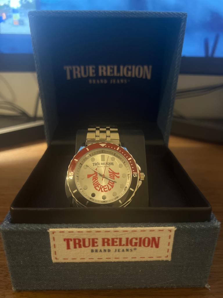 True Religion horloge in originele doos, Overige merken, Staal, Polshorloge, Ophalen of Verzenden
