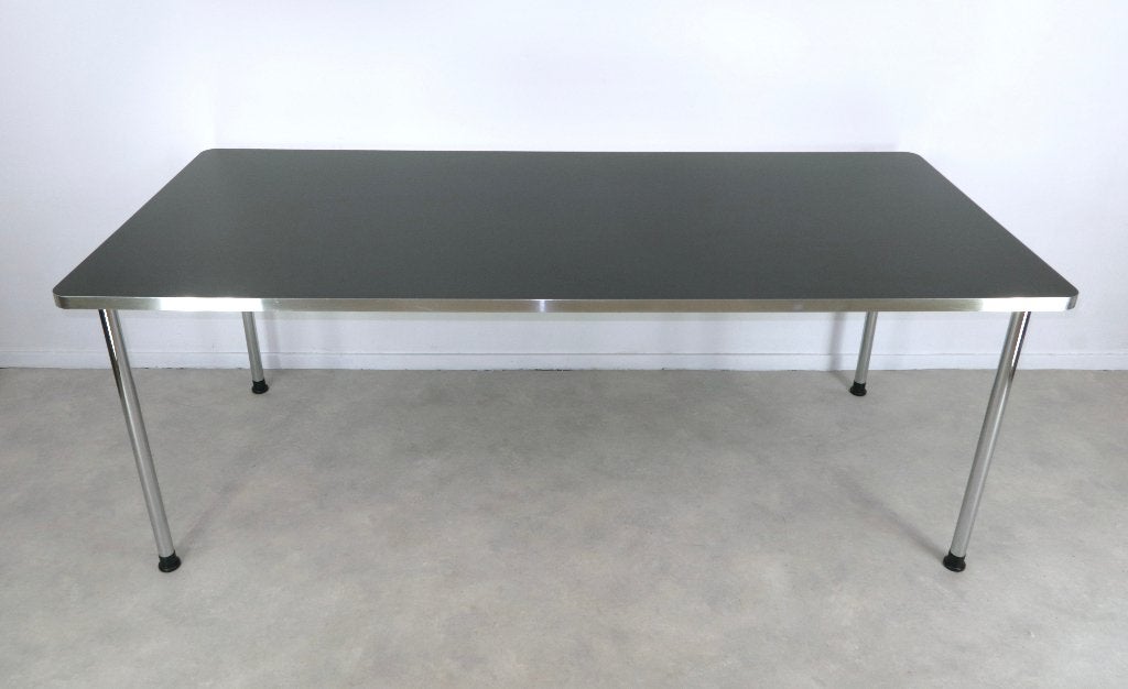 tafel Gispen Today 686 Dutch Originals 90x200 cm zwart blad, Gebruikt, -, -, 200 cm of meer