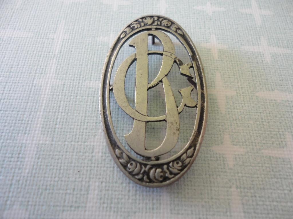 Art-Deco insigne/ Monogram initialen GB, Postzegels en Munten, Verzenden, Overige materialen, Buitenland