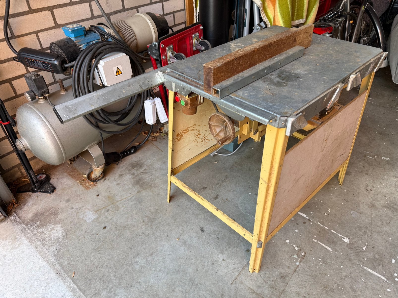Scheppach tku zaagtafel met graden verstelling, Doe-het-zelf en Verbouw, Ophalen, Gebruikt, Cirkelzaag, 70 mm of meer