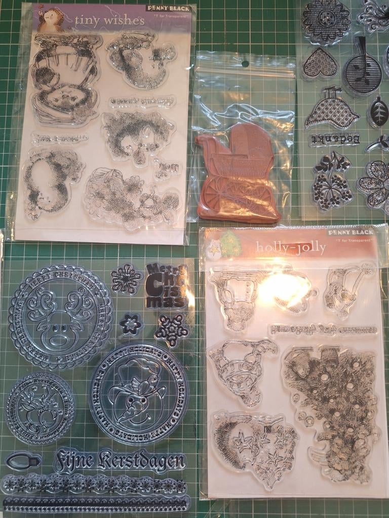 Compleet set stempels, Ophalen of Verzenden, Houten stempel