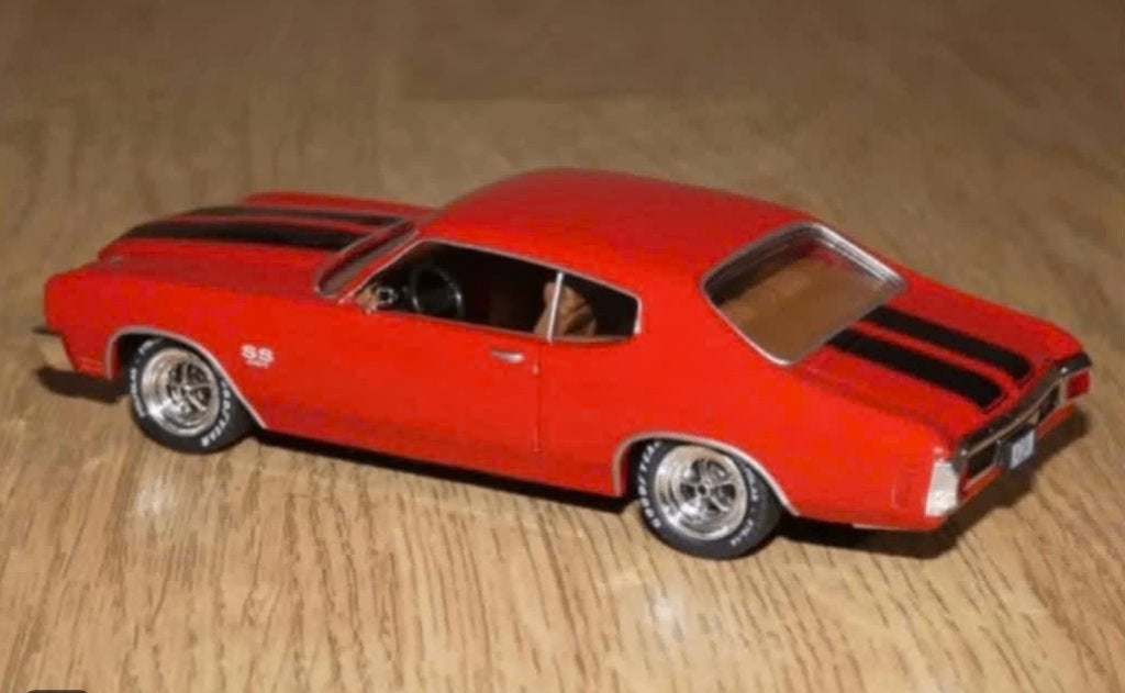 Chevrolet chevelle SS454 '70 schaal 1/43 American cars # 121, Verzenden, Nieuw, Auto, Overige merken