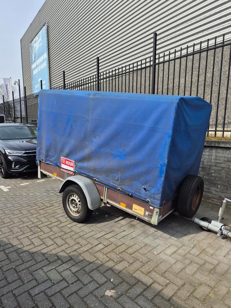 Te huur aanhangwagen met huif tilburg aanhanger huren ?, Diensten en Vakmensen, Verhuur | Auto en Motor, Aanhangwagen