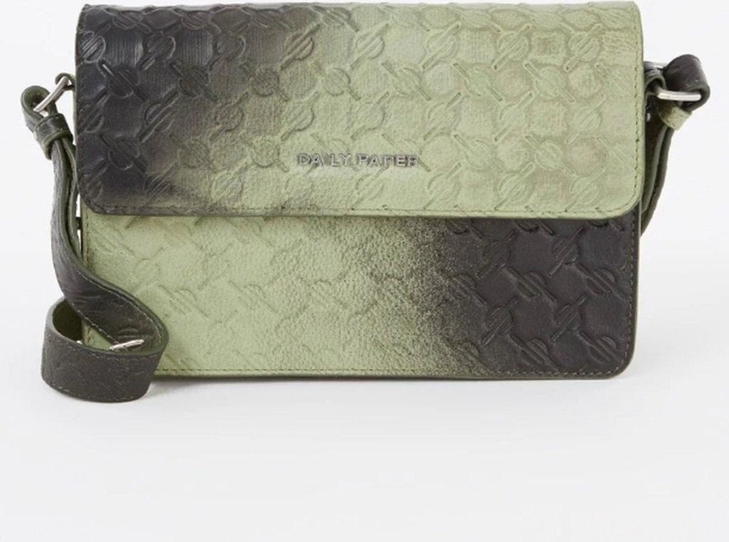 Daily Paper Meru Monogram crossbody tas groen, Verzenden, Nieuw, Groen