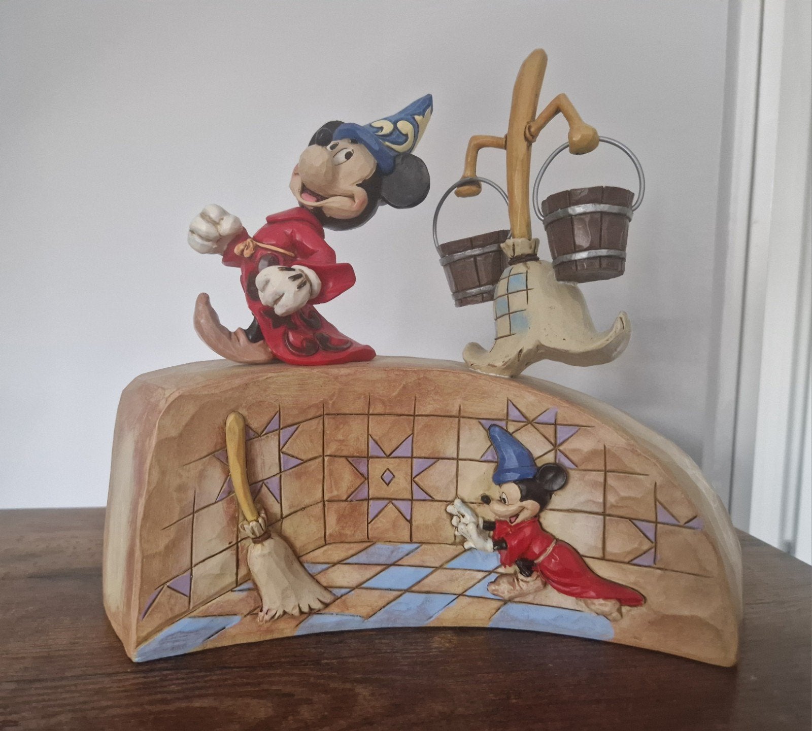 Disney Traditions Mickey Mouse Fantasia, Verzamelen, Ophalen, Mickey Mouse, Zo goed als nieuw, Beeldje of Figuurtje