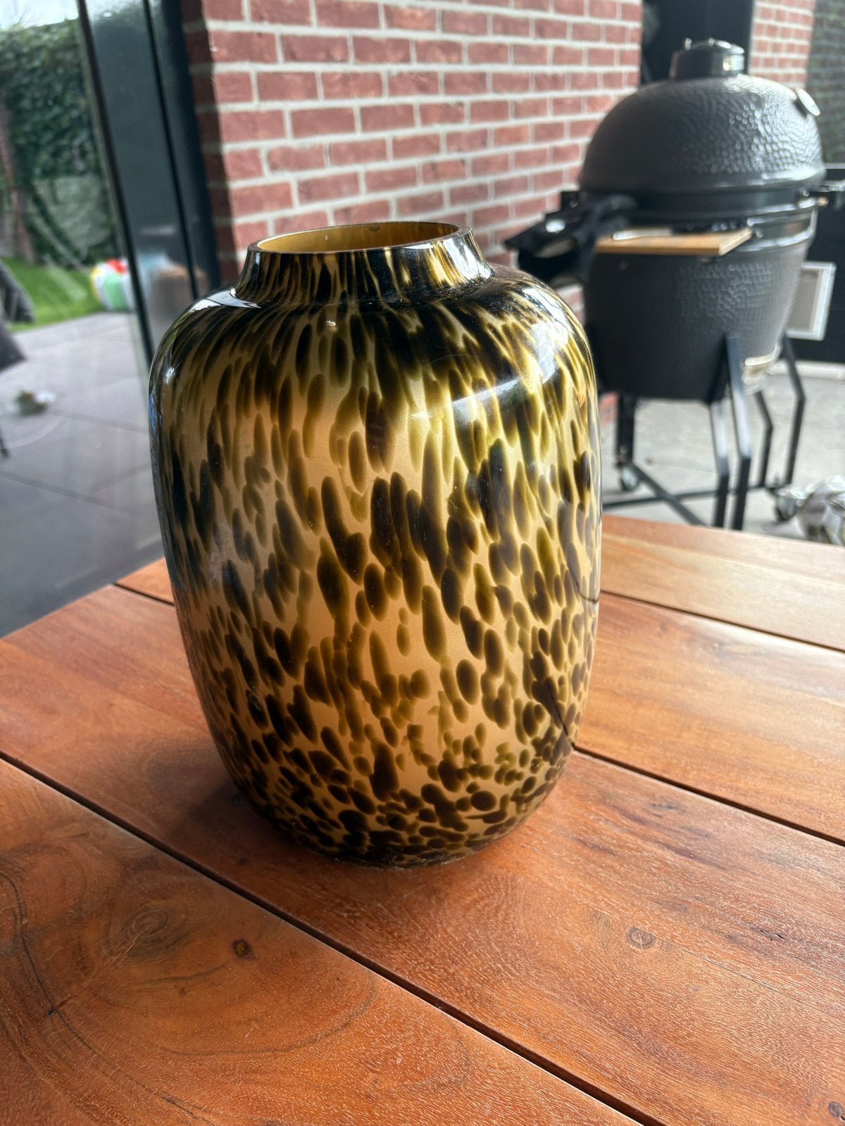 Vase The World Artic Cheetah Gold Small 21x29, Ophalen of Verzenden