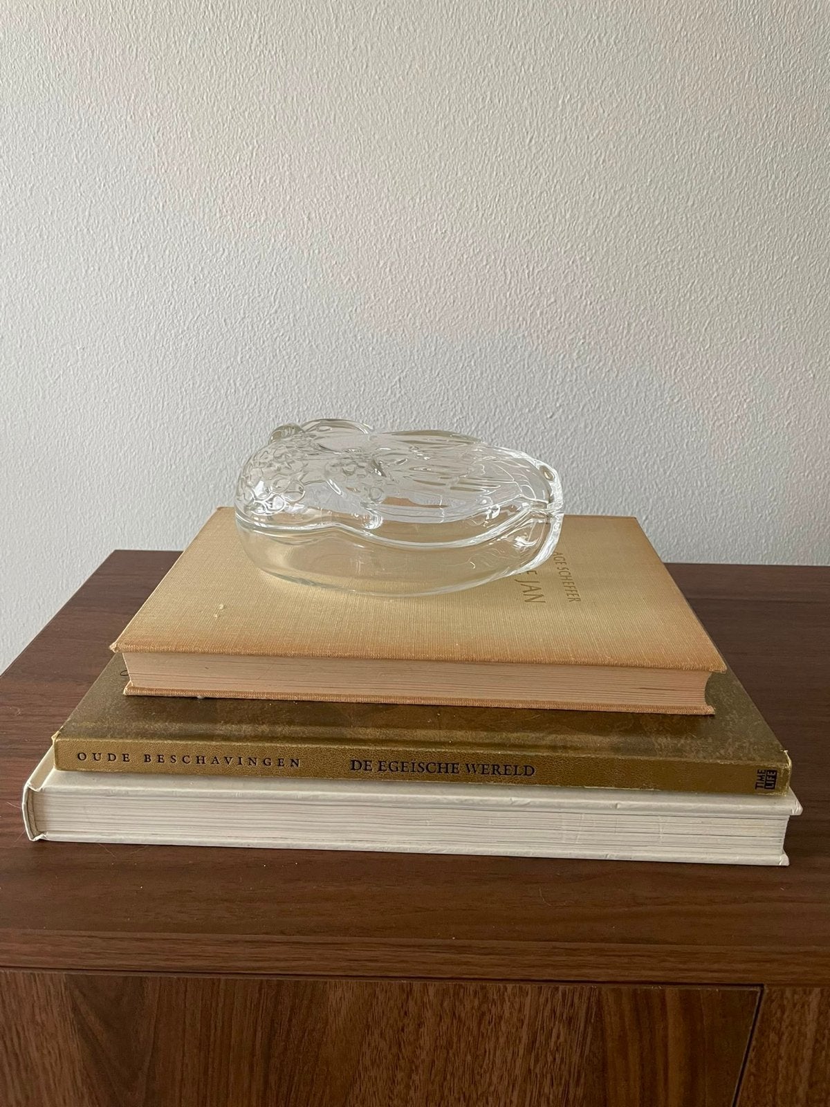 Vintage glazen bakje in de vorm van een eend, Antiek en Kunst, Ophalen of Verzenden