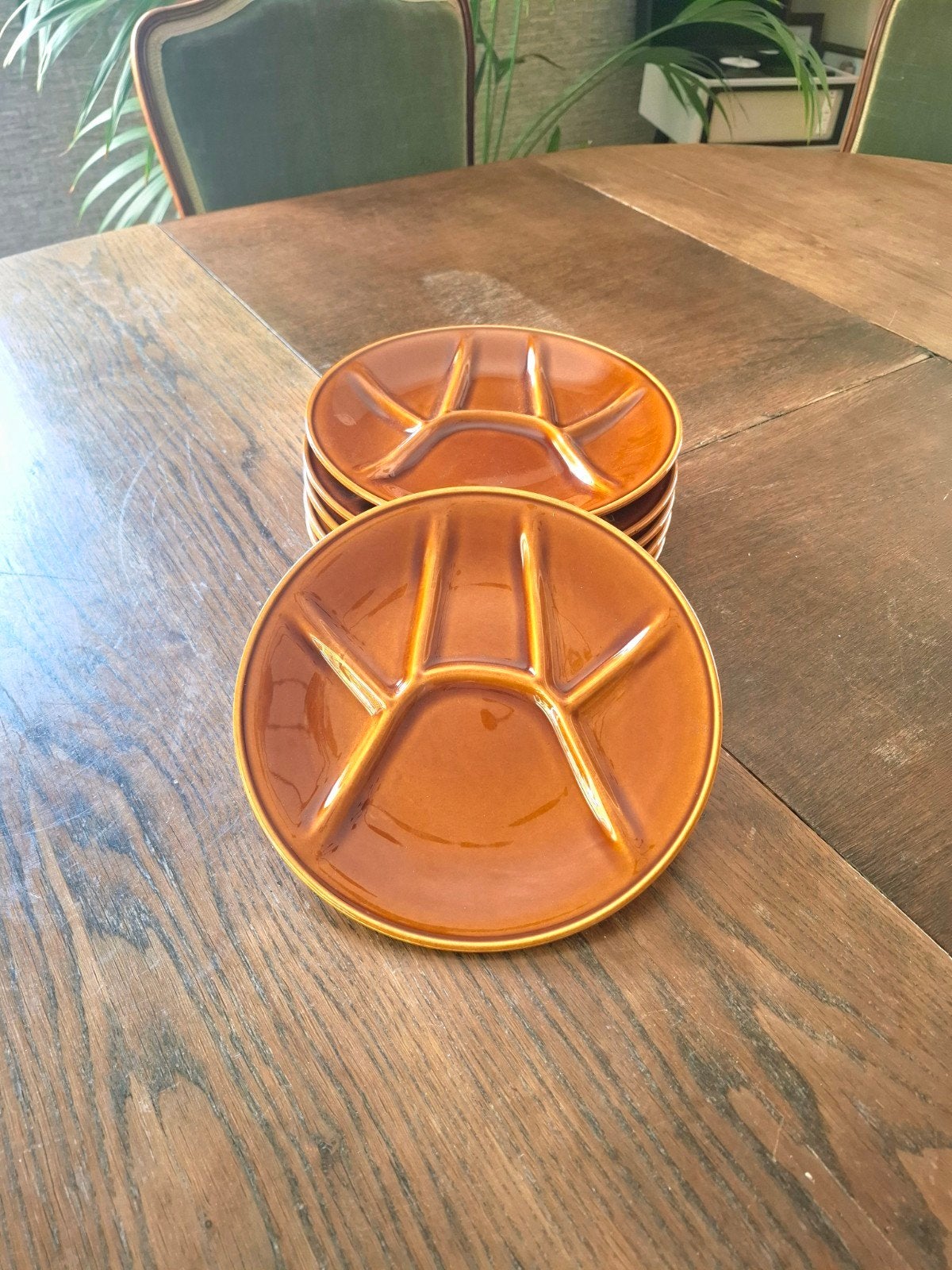 Vintage fondueborden Boch - set van 6, Antiek en Kunst, Ophalen of Verzenden