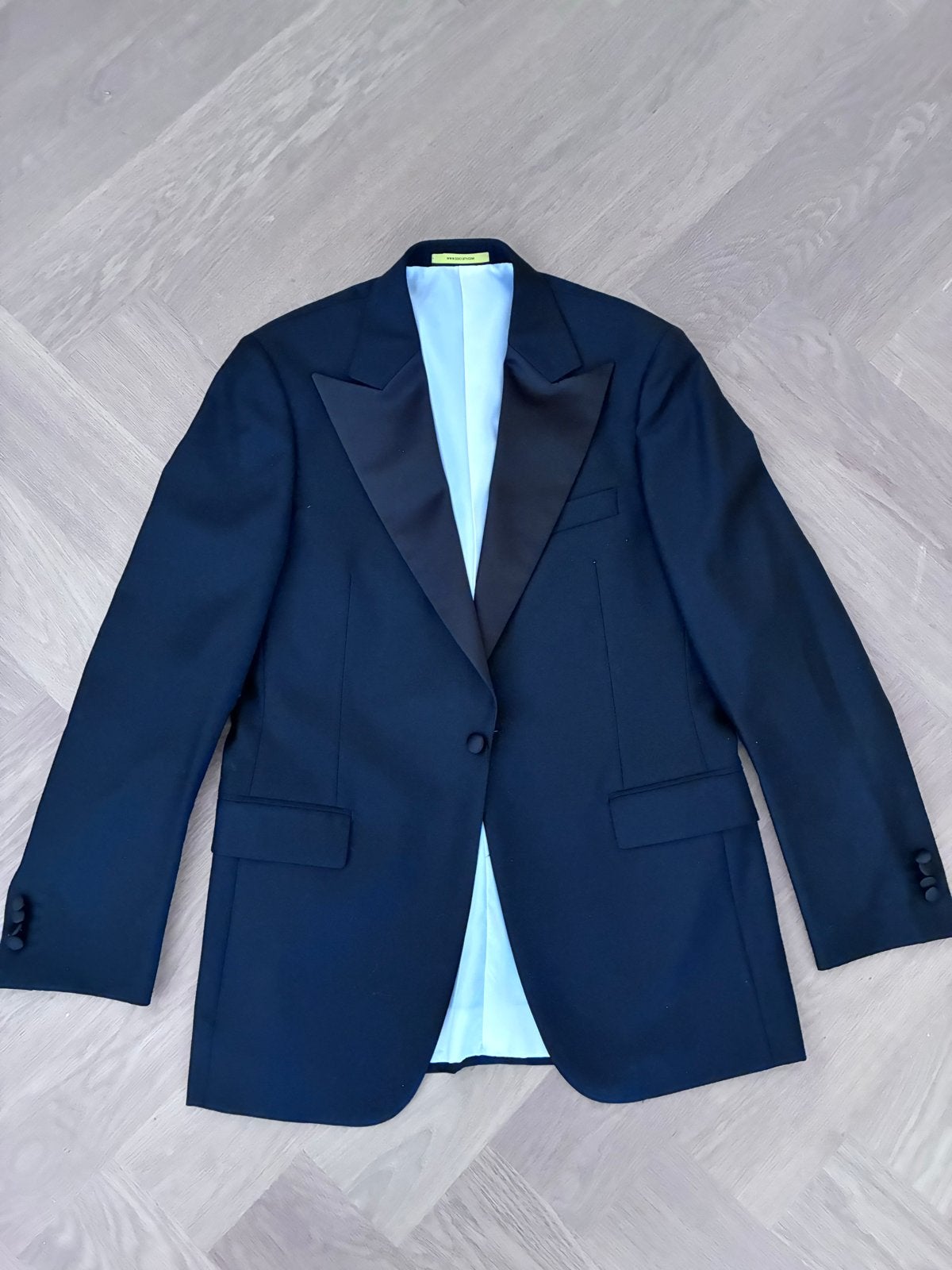 Smokingpak 100% Wol Jasje Maat 94 Broek Maat 102, Kleding | Heren, Kostuums en Colberts, Ophalen of Verzenden, Zo goed als nieuw