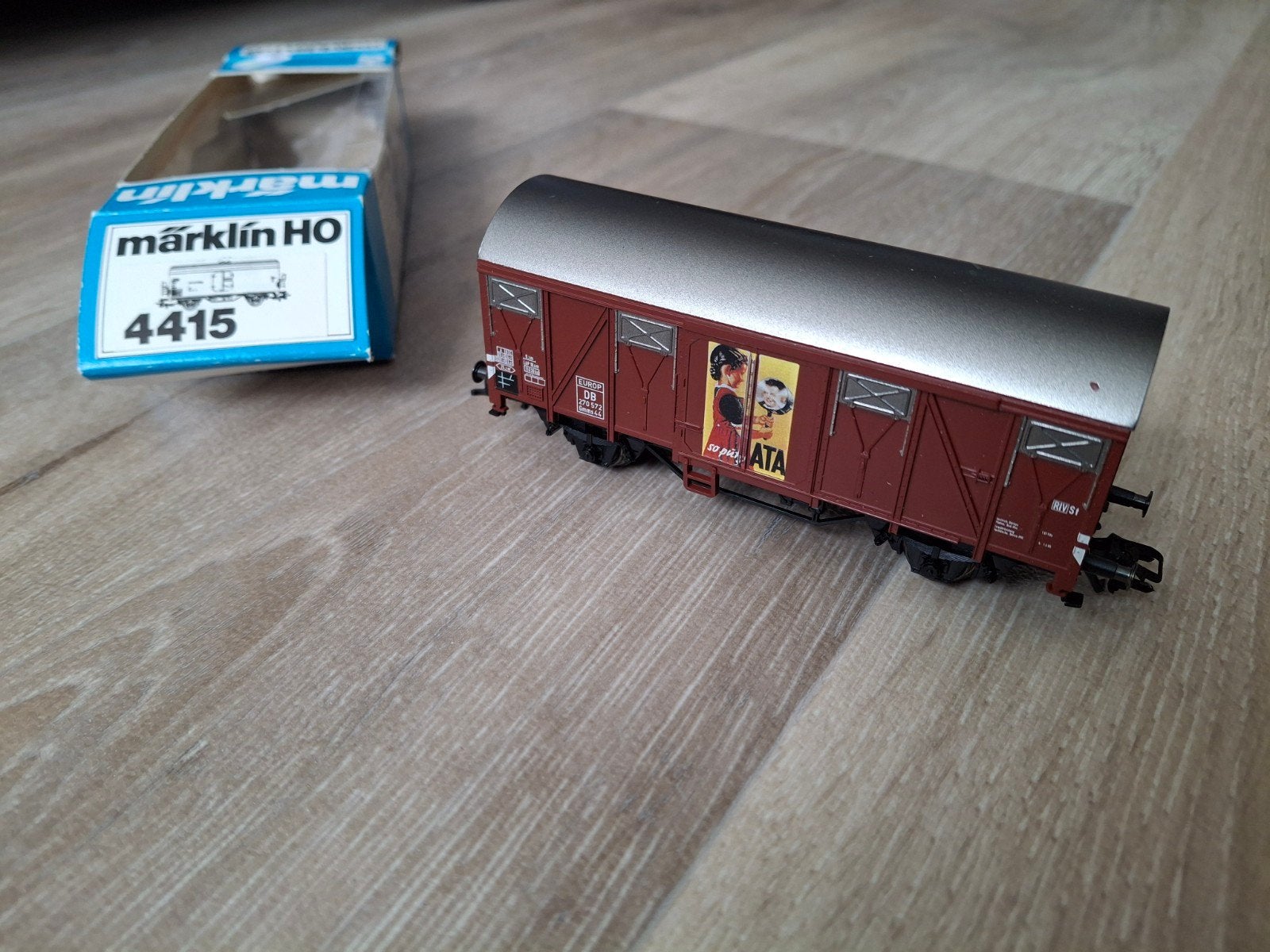Marklïn HO 4415 goederenwagon DB, Wisselstroom, Wagon, Ophalen of Verzenden, Zo goed als nieuw