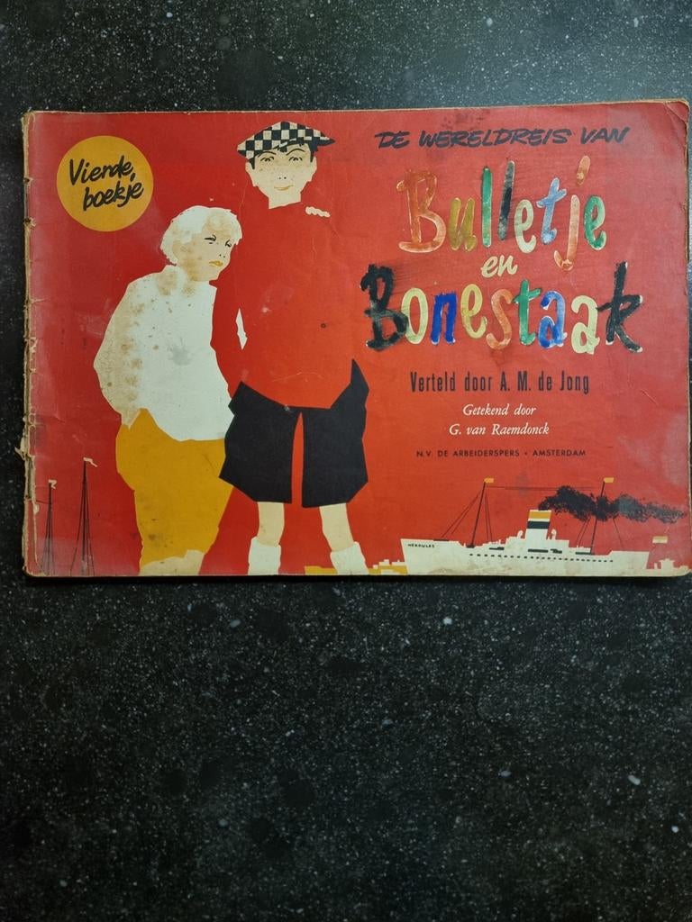 Bulletje en Bonestaak - De Wereldreis (Vierde Boekje), Ophalen of Verzenden