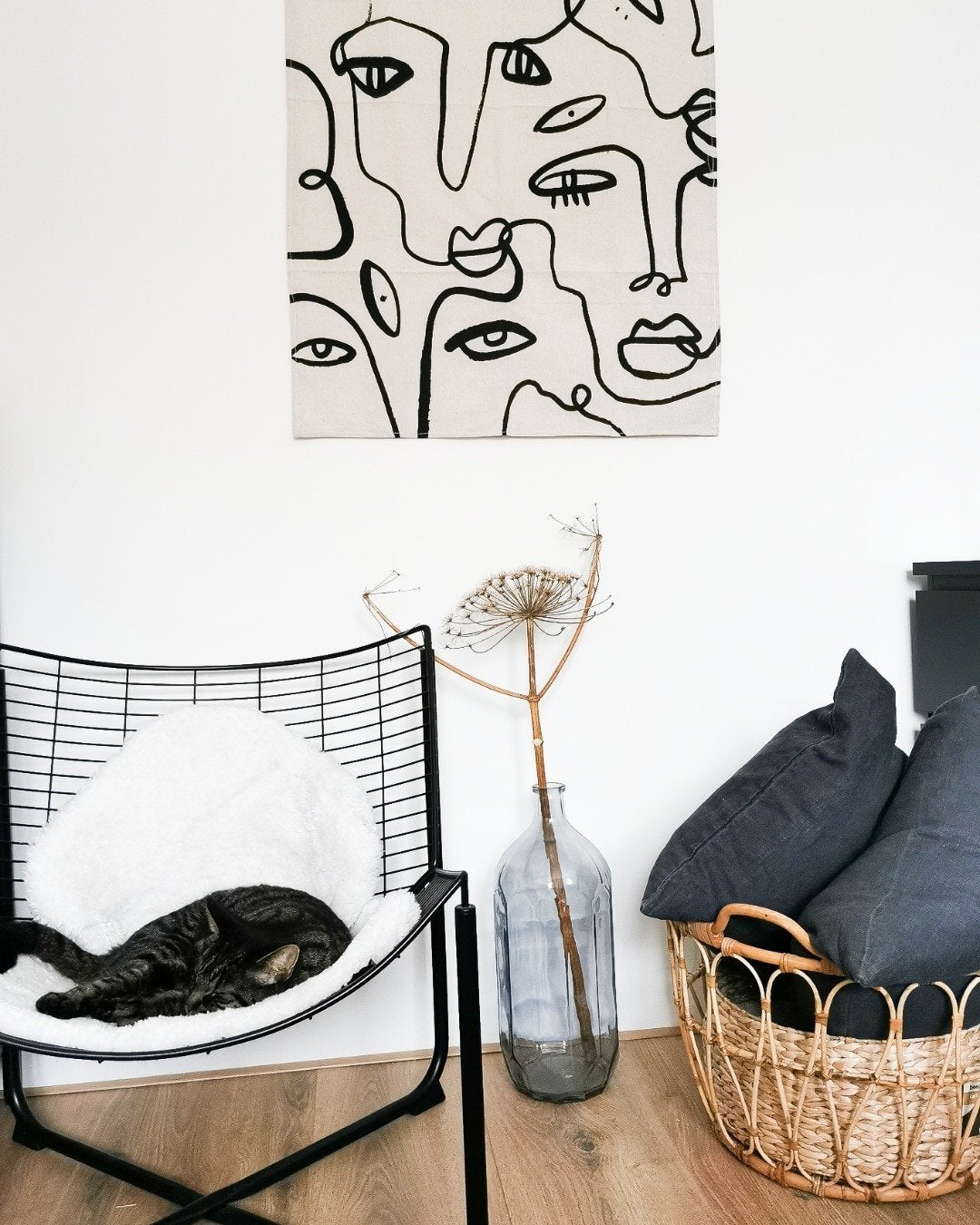 Ikea Jarpen vintage, Huis en Inrichting, Stoelen, Ophalen, Gebruikt, Zwart, Metaal
