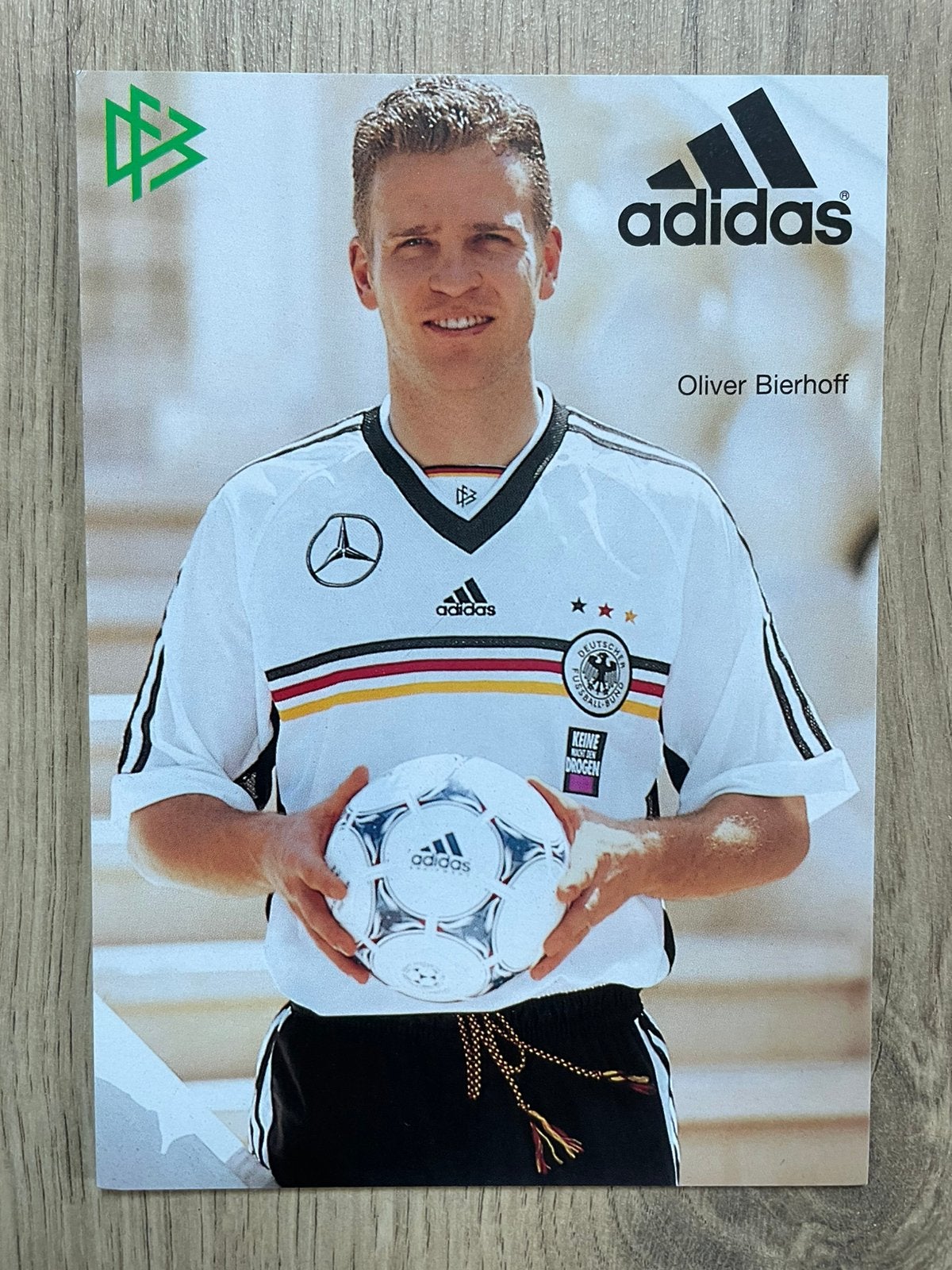 Fotokaart Oliver Bierhoff (Duitsland WK 1998)., Verzamelen, Sportartikelen en Voetbal, Ophalen of Verzenden, Nieuw, Buitenlandse clubs
