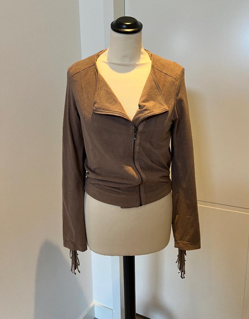 ZGAN bruin lente zomer jas jack Bershka Collection S 36, Bruin, Zo goed als nieuw, Maat 36 (S), Bershka
