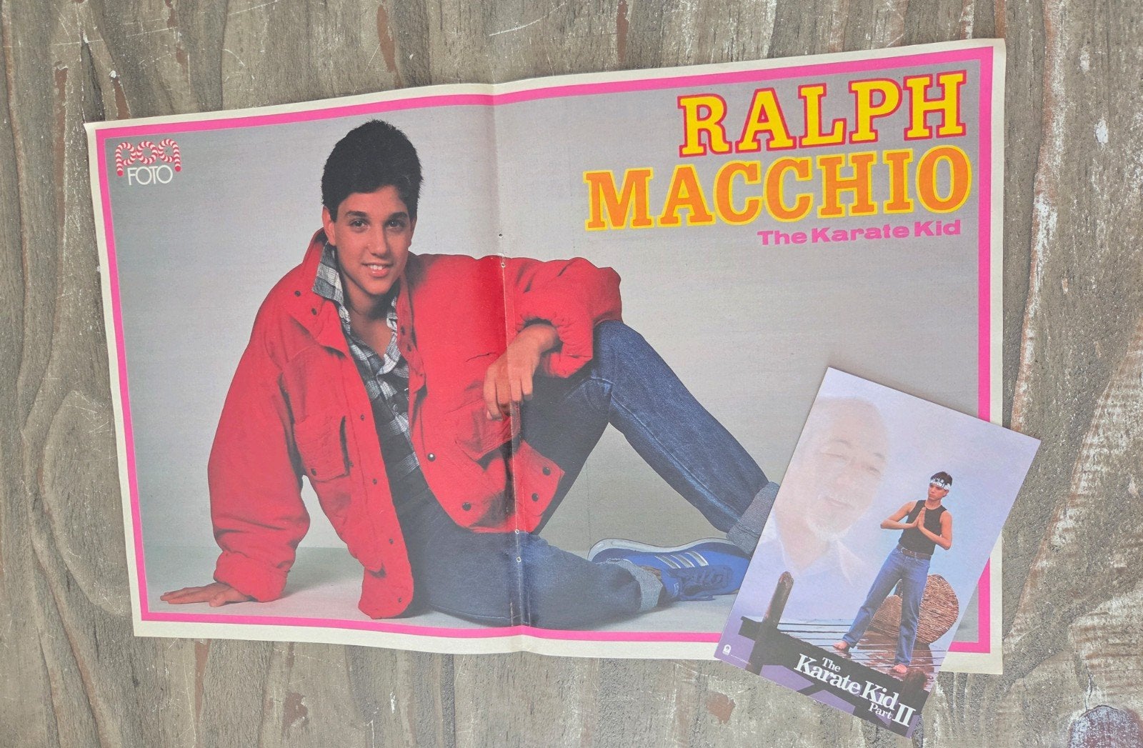 Ralph Macchio 'The Karate Kid' Poster + Kaart, Verzamelen, Ophalen of Verzenden, A1 t/m A3