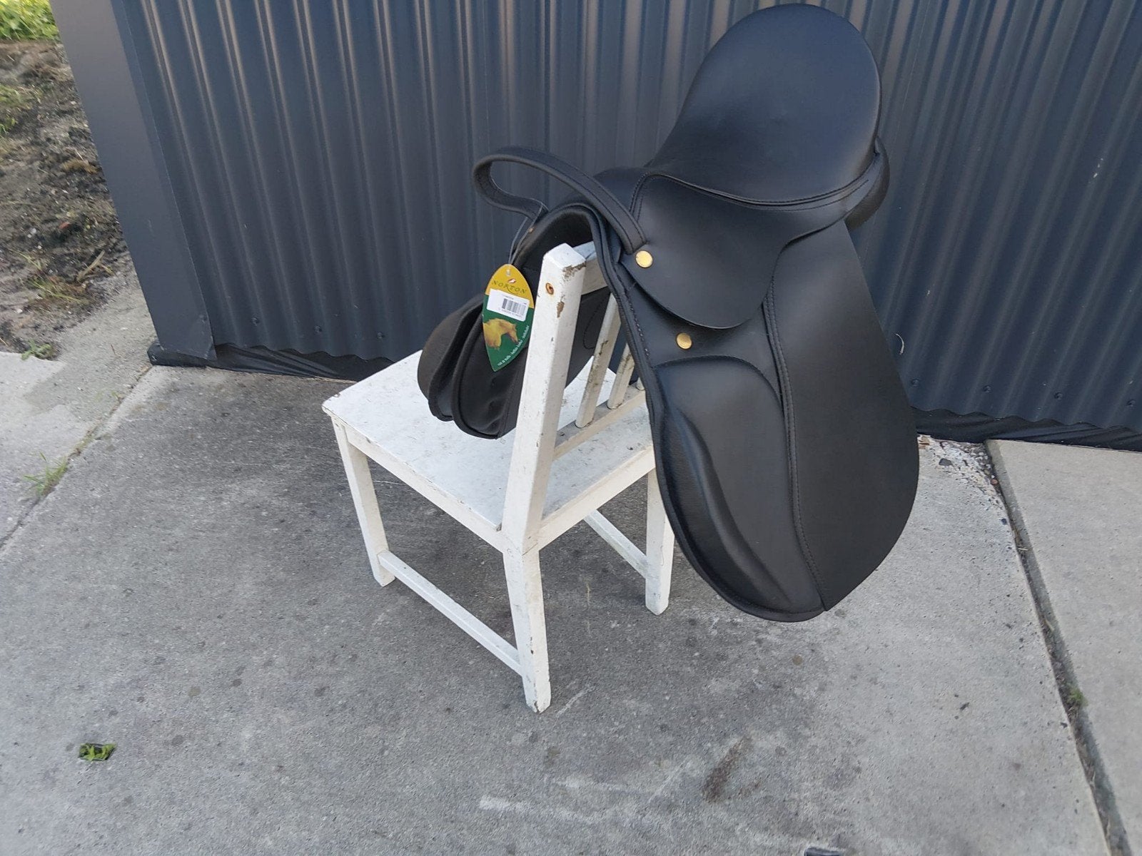Pony dressuur Norton zwart 15 inch, Ophalen, Nieuw, Dressuur