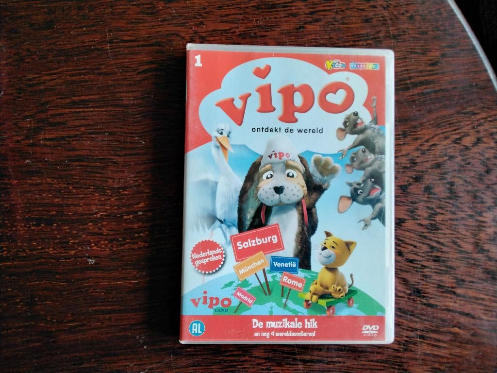 Vipo ontdekt de wereld, origineel, Avontuur, Alle leeftijden, Ophalen of Verzenden, Zo goed als nieuw