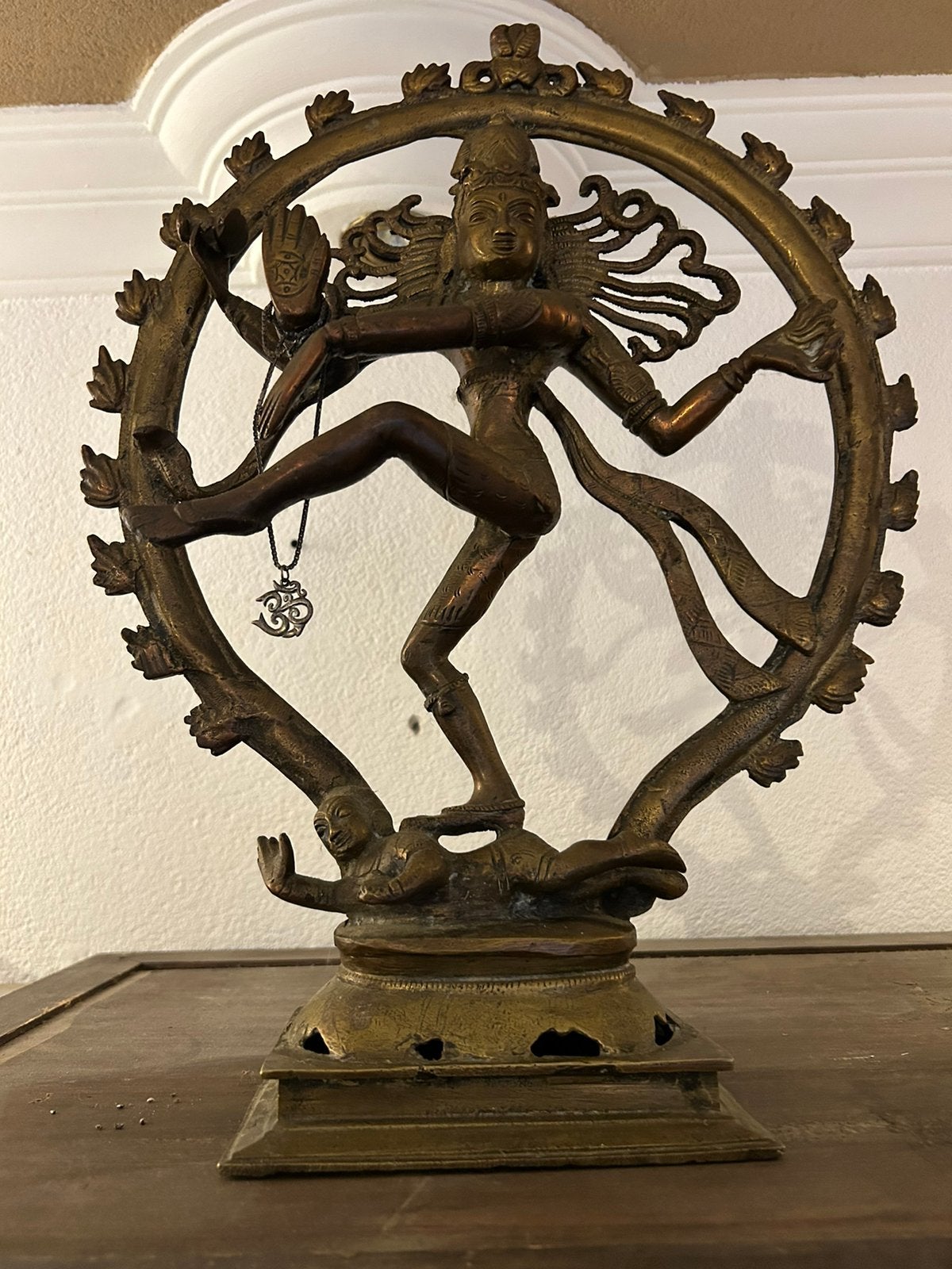 Massief bronzen Shiva Nataraja (45 cm / zwaar exemplaar), Ophalen, Brons