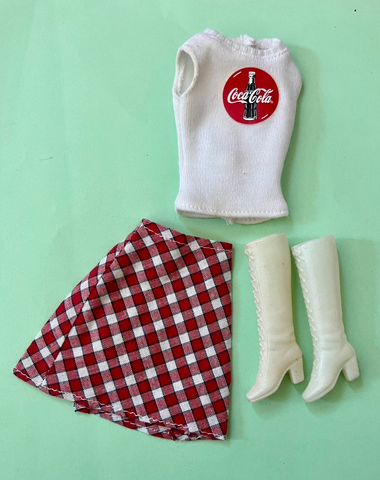 setje vintage Barbie kleertjes, Ophalen of Verzenden, Gebruikt, Kleertjes