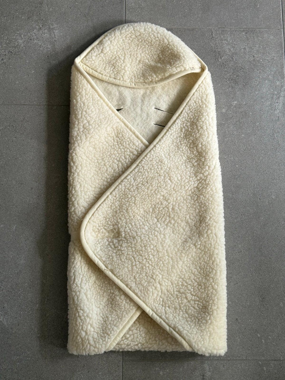 Kico Label Baby Wikkeldeken Merinowol Maxi-Cosi Opening, Gebruikt, Overige typen, Ademend, Beige