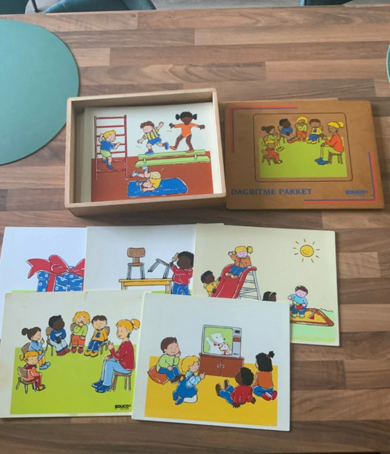 Educo Dagritmepakket, Kinderen en Baby's, Speelgoed | Kinderpuzzels, Ophalen of Verzenden, 10 tot 50 stukjes, Zo goed als nieuw