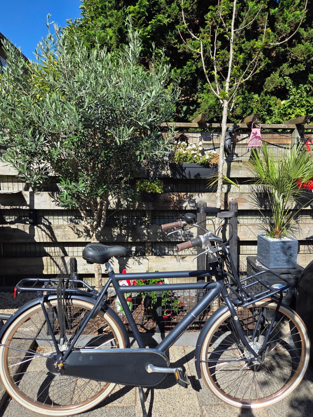 Zeer weinig gebruikte blauwe Cortina U4 stadsfiets met voord, Fietsen en Brommers, Versnellingen, Trommelrem, Ophalen, Overige merken