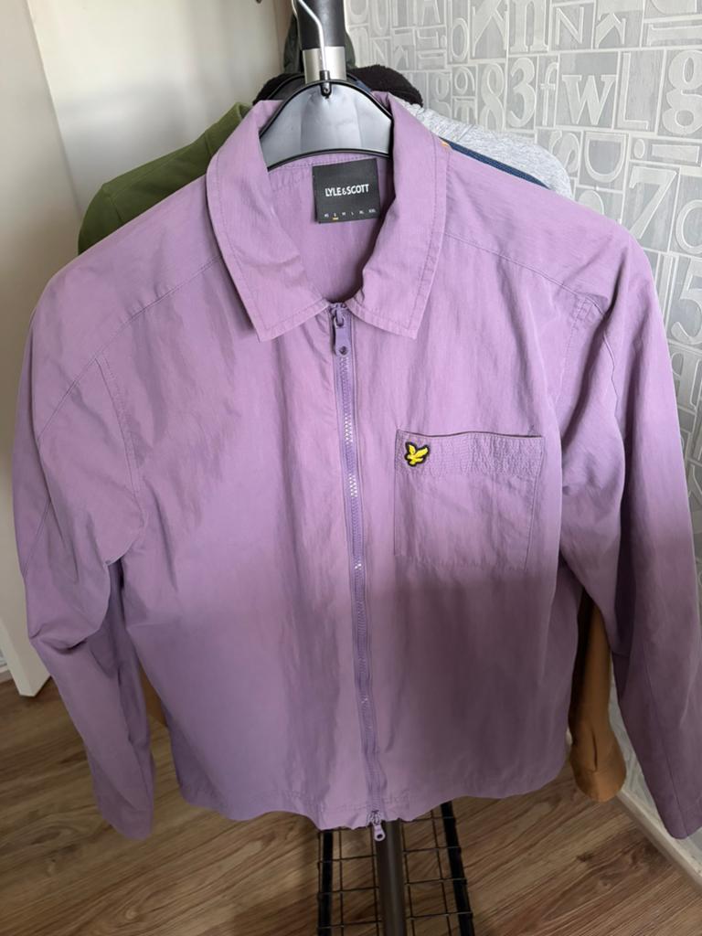 Lyle & Scott overshirt, Ophalen of Verzenden, Zo goed als nieuw, Maat 46 (S) of kleiner, Paars