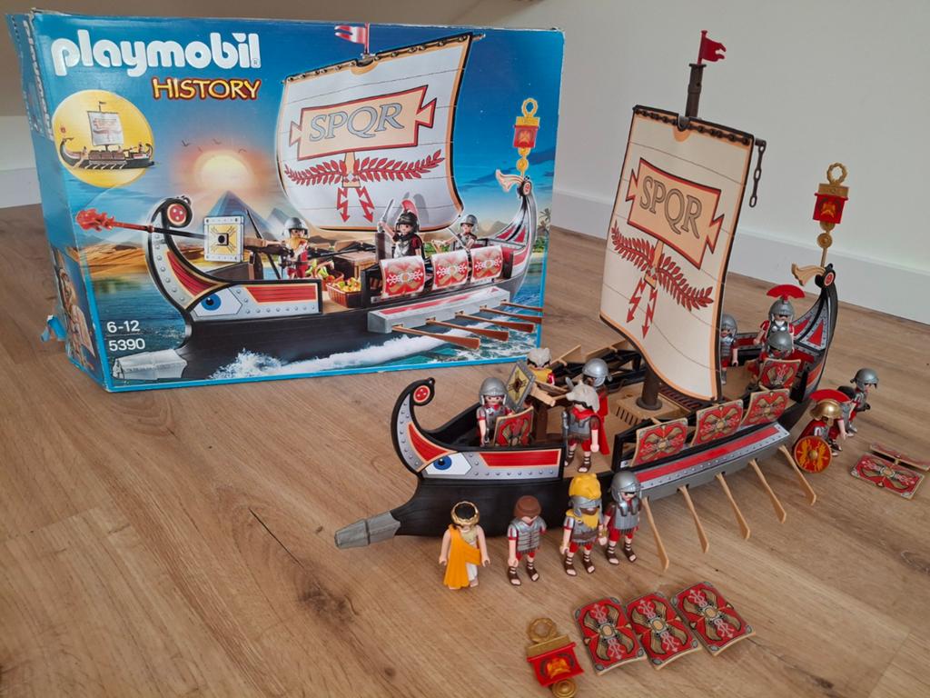 Playmobil Romeins schip, Ophalen