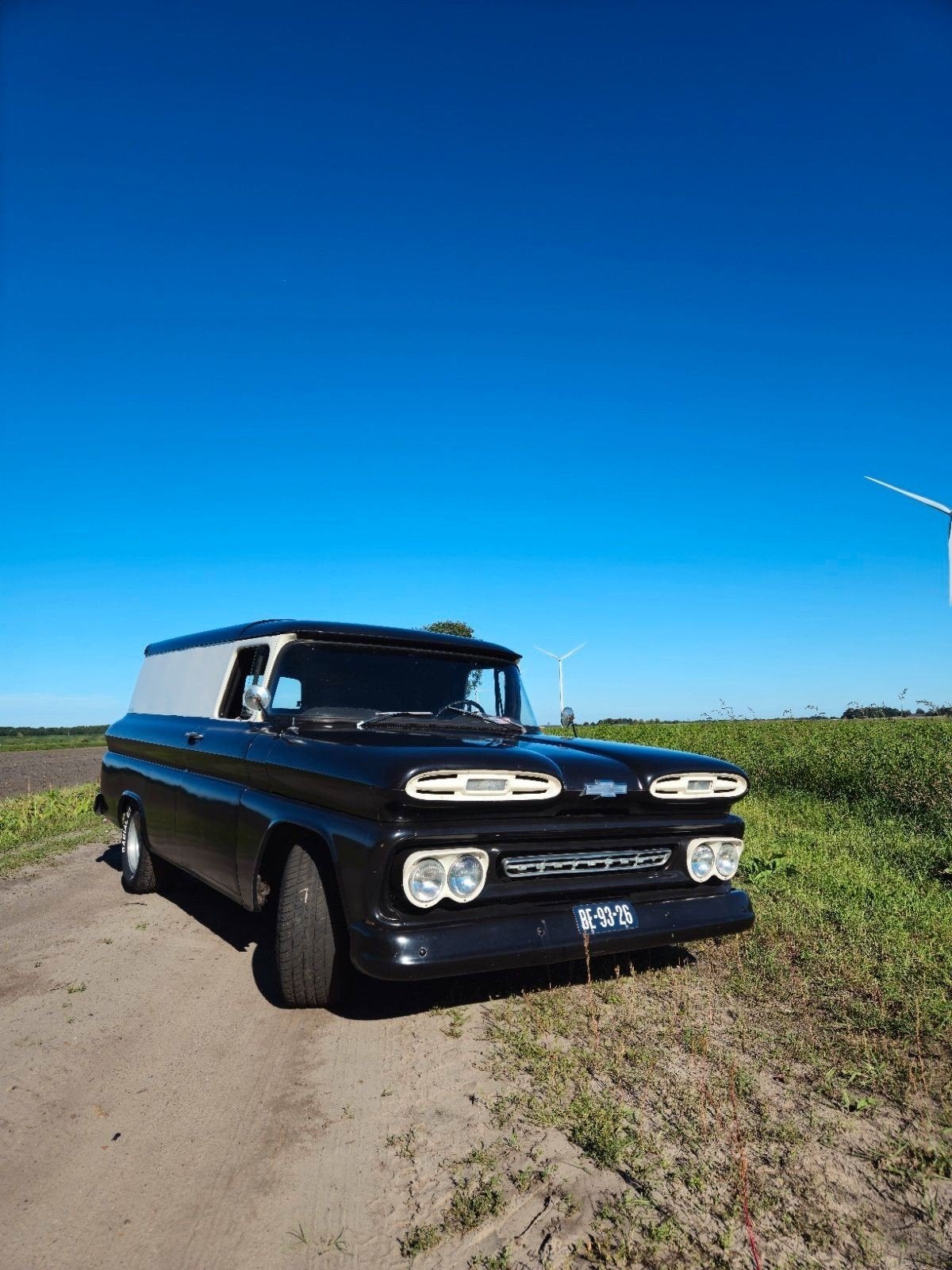 Chevrolet apache panelvan v8 stroker 1961, Auto's, Bestelauto's, Bedrijf, Chevrolet, Benzine, Geïmporteerd, Ophalen