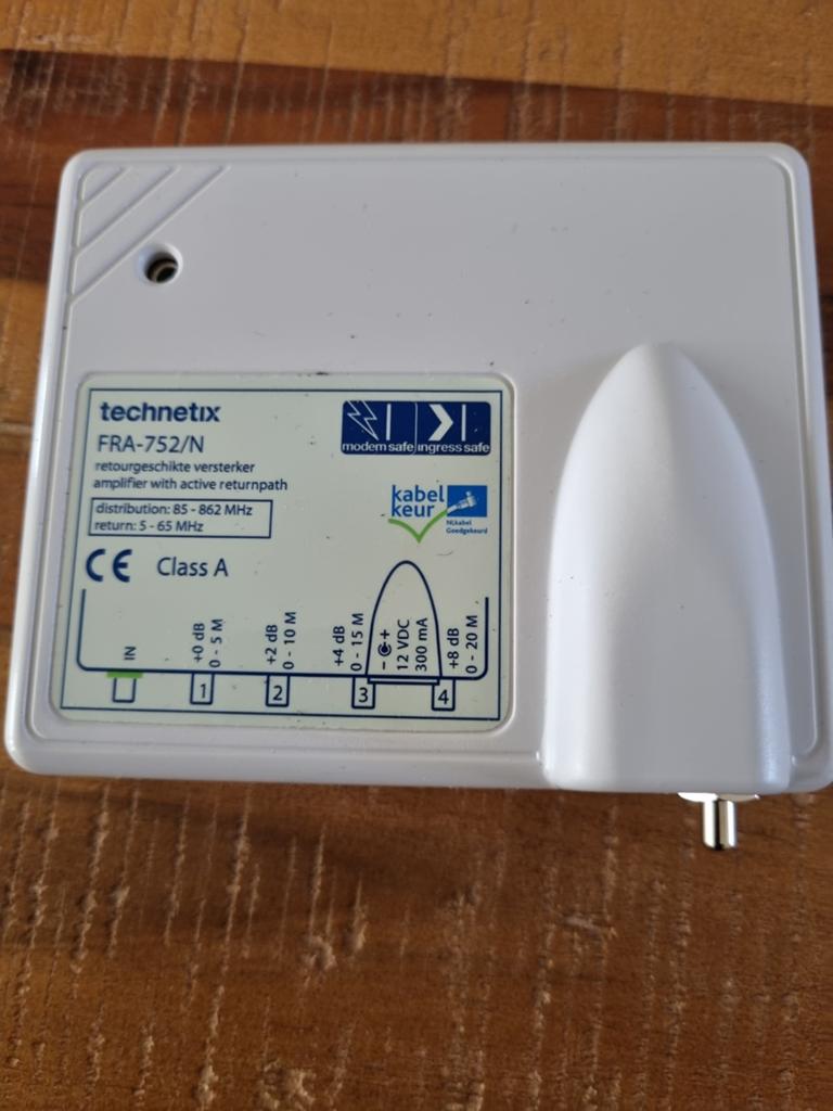 Technetix FRA-752/N retourgeschikte versterker, Verzenden, Gebruikt, Minder dan 2 meter, Overige kabels