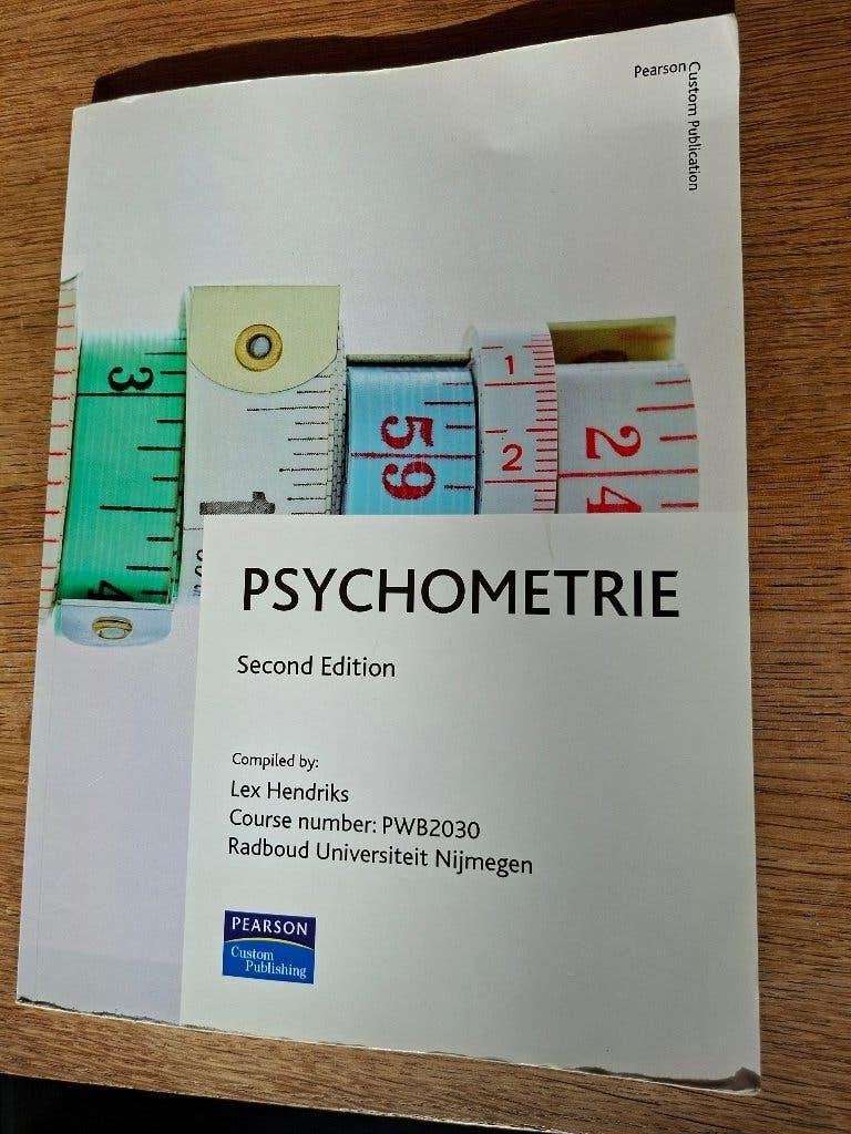 Psychometrie - Radboud Universiteit, Ophalen of Verzenden, Alpha, Zo goed als nieuw, WO