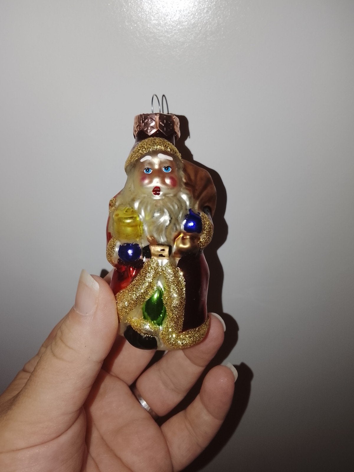 Oude kerstbal van glas, Diversen, Kerst, Ophalen, Gebruikt