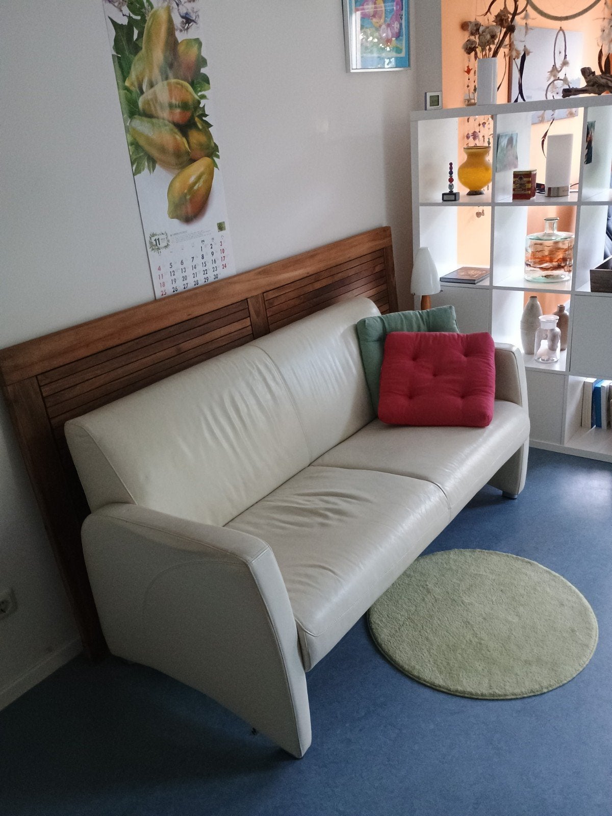 Lederen 2,5-zitsbank Montèl, in prijs verlaagd!, Ophalen, 150 tot 200 cm, Driepersoons, 75 tot 100 cm