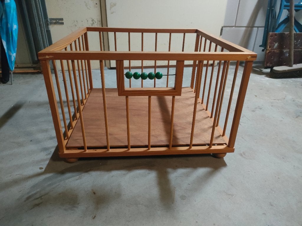 Houten box voor knuffels en poppen, Ophalen