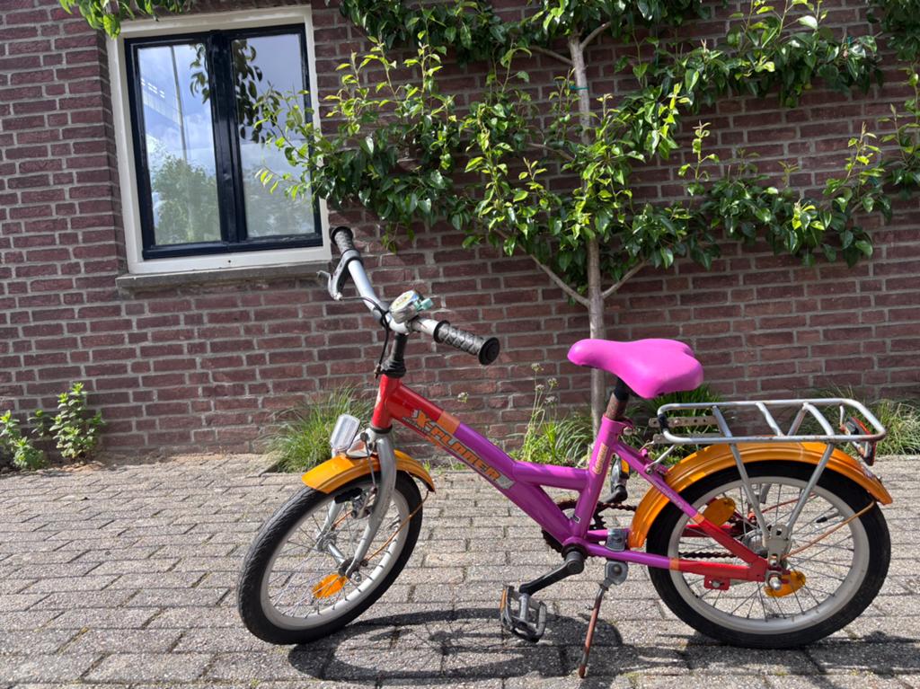 Kinderfiets - Opknapper, Fietsen en Brommers, Fietsen | Kinderfietsjes, Ophalen, Gebruikt, Velgrem, 16 tot 20 inch