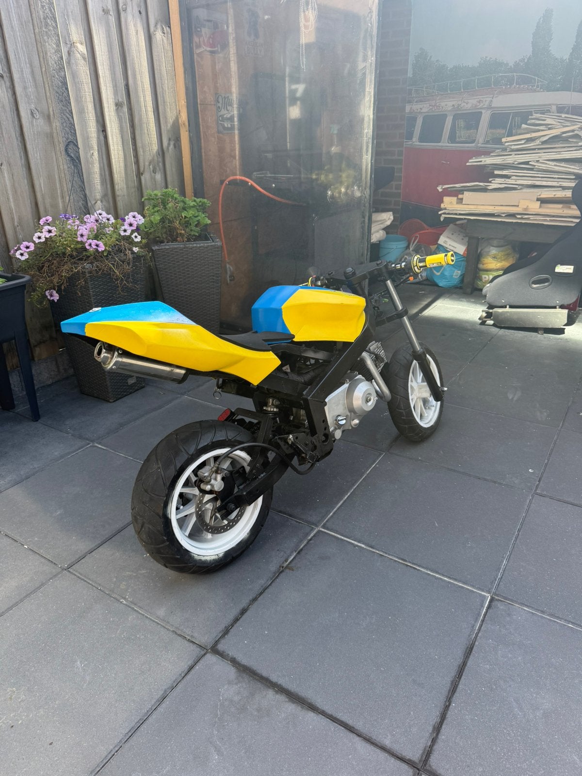 Minibike / Midbike / pitbike met 110cc lees beschrijving, Ophalen, Gebruikt, Pitbike, 110 cc