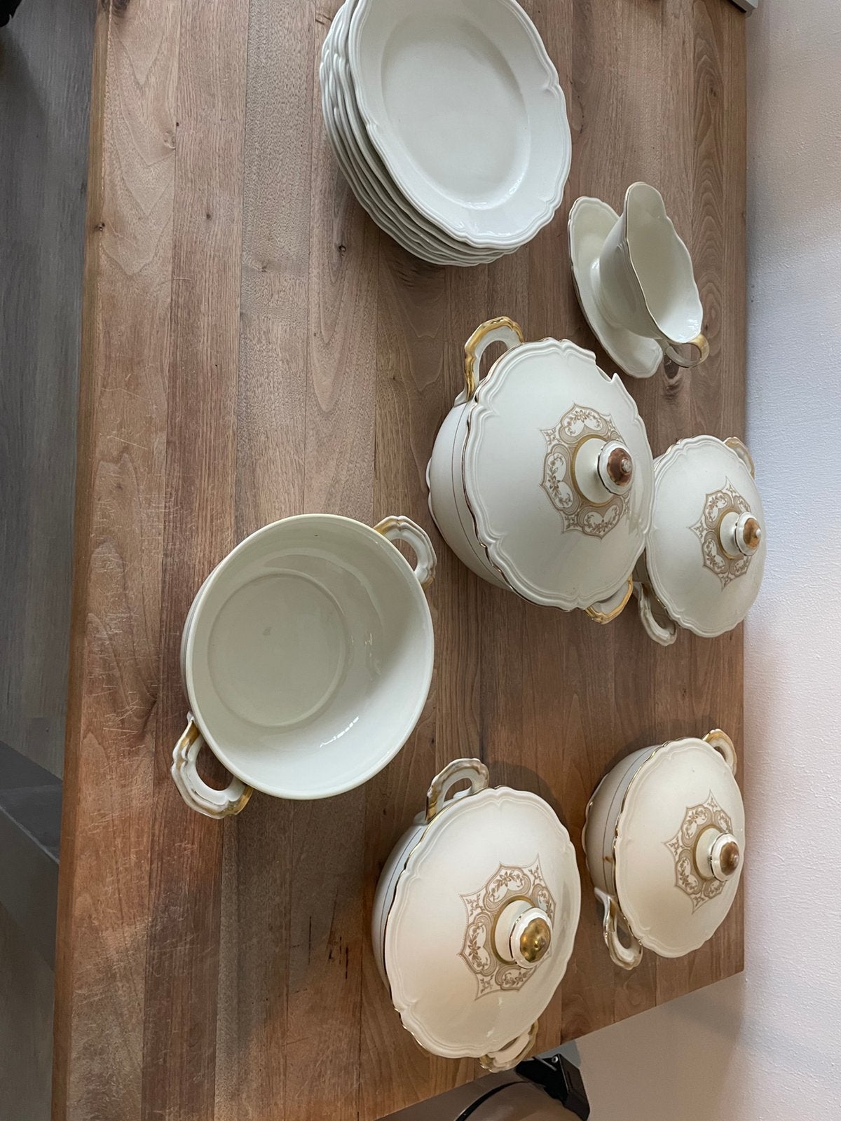 Prachtige antieke dekschalen, Antiek en Kunst, Ophalen