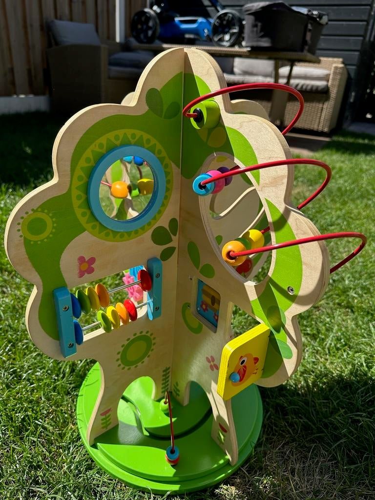 Houten activiteitenboom voor baby's en peuters, Ophalen of Verzenden, Zo goed als nieuw, Overige typen