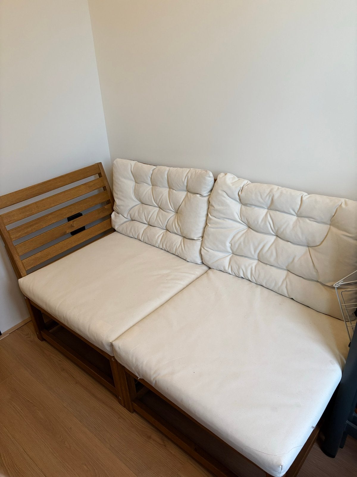 IKEA NÄMMARÖ loungebank incl. kussens en extra rugleuning, Ophalen, Gebruikt, Hoekbank, Driepersoons