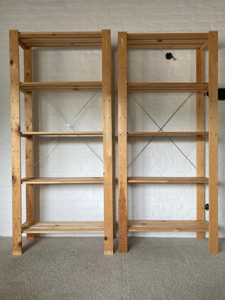 ikea stellingkast, boekenkast, opbergrek, Hejne (2 stuks), Ophalen, Gebruikt