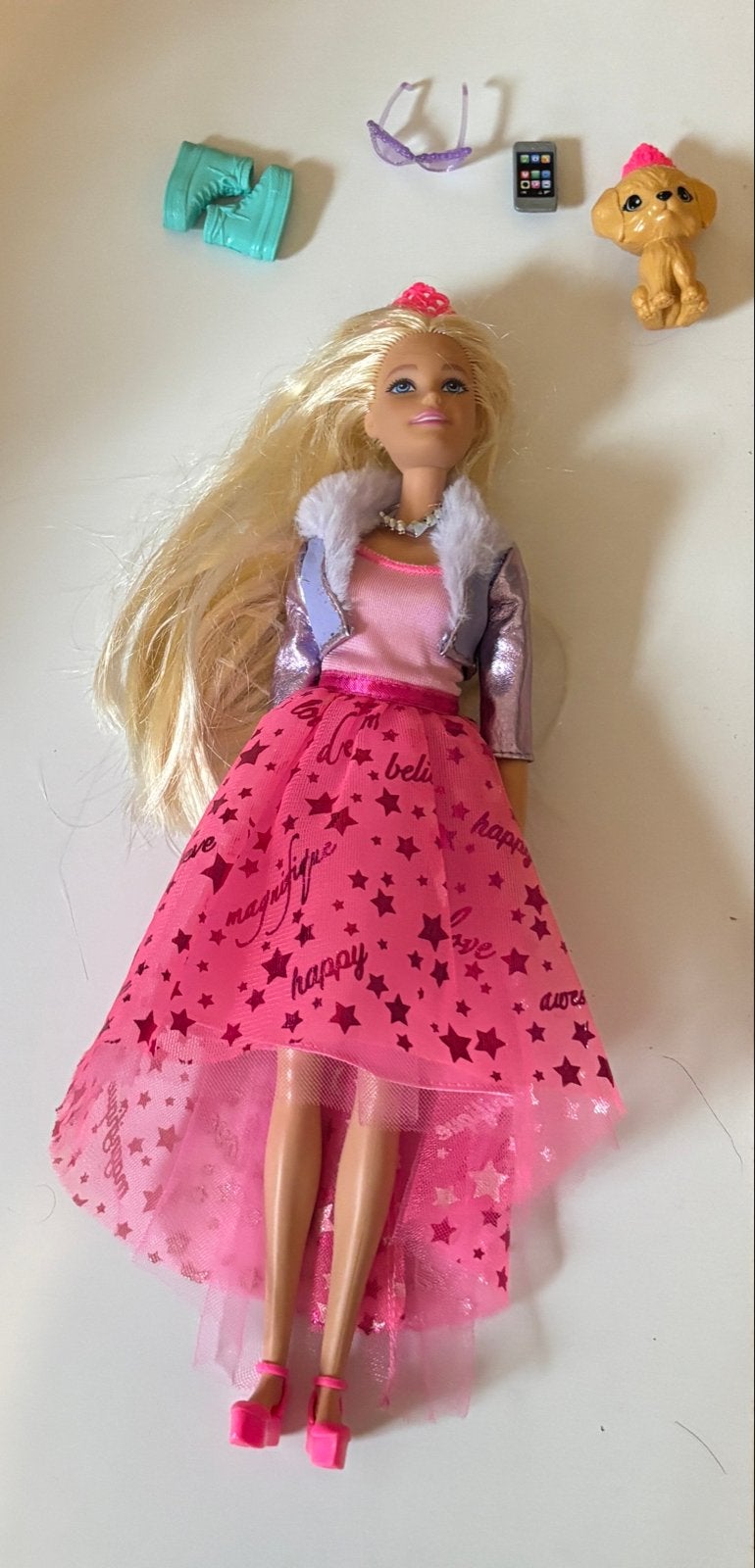 Barbie Princess Adventure pop met accessoires, Ophalen of Verzenden, Gebruikt, Barbie