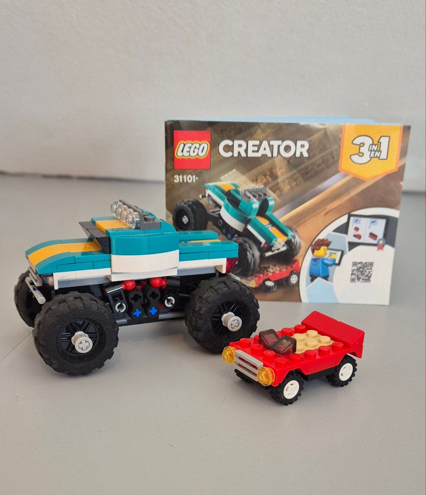 Lego Creator monstertruck, Ophalen of Verzenden, Zo goed als nieuw